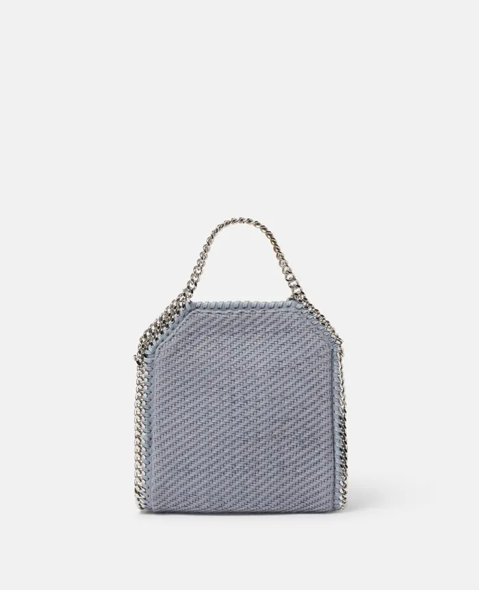 Women Iconic Falabella Stella McCartney Falabella Tiny Tote Bag Blue Grey