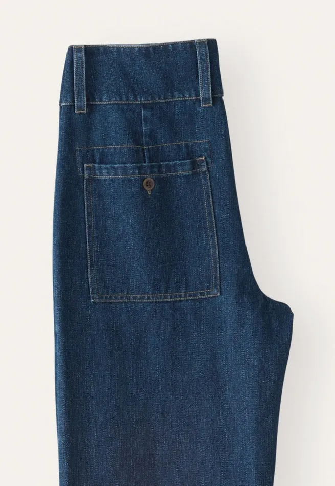 Women Indigo Trousers Poetry Fashion Trousers and Shorts