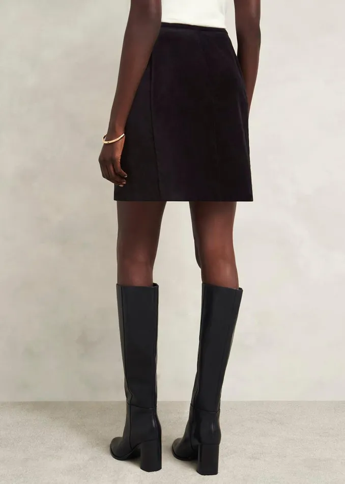 Women Izzy Velvet Skirt Black Hobbs Skirts