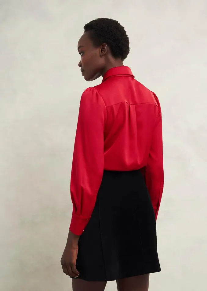 Women Izzy Velvet Skirt Black Hobbs Skirts