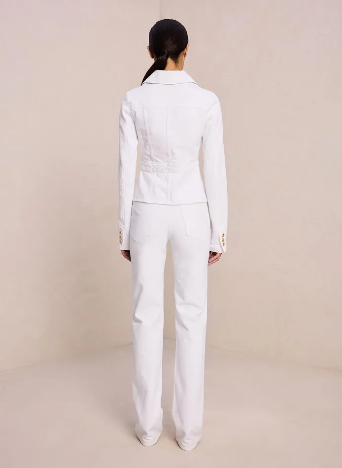Women Jackets and Coats ALC Hendrix Denim Jacket White