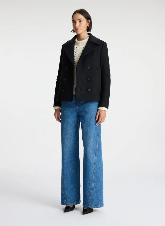 Women Jackets and Coats ALC Kensington Wool Jacket Deep Navy