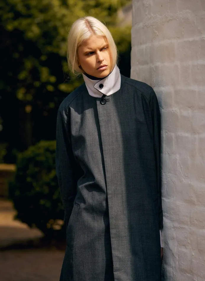 Women Jackets and Outerwear Tibi Ellis Suiting Frank Coat Grey Multi