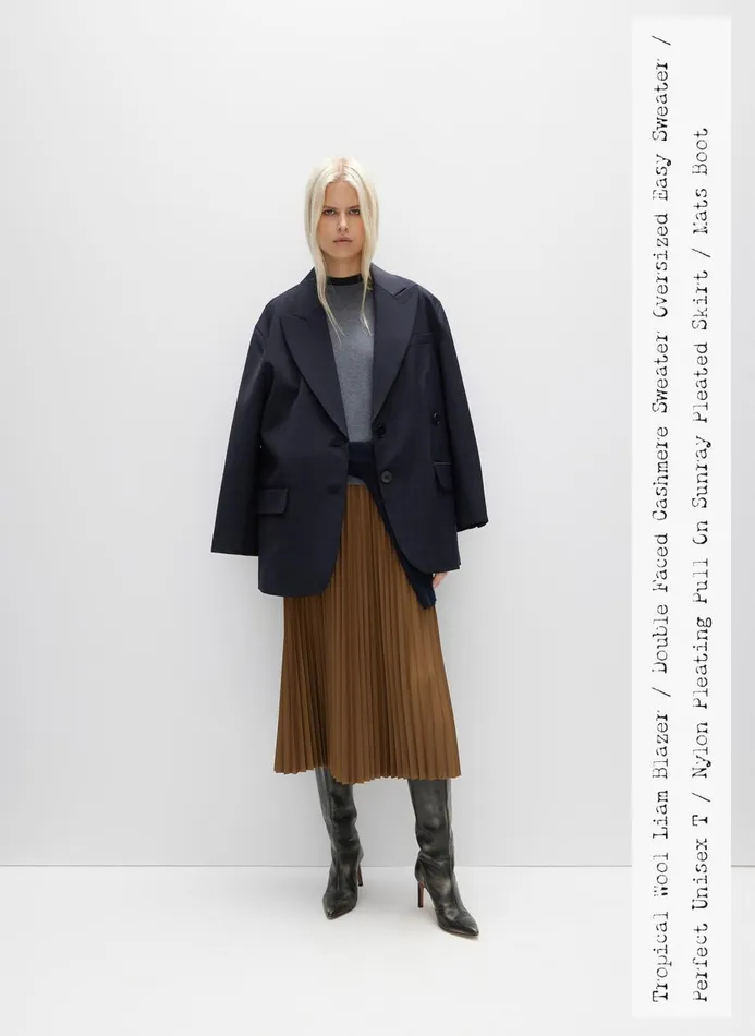 Women Jackets and Outerwear Tibi Tropical Wool Liam Blazer Black