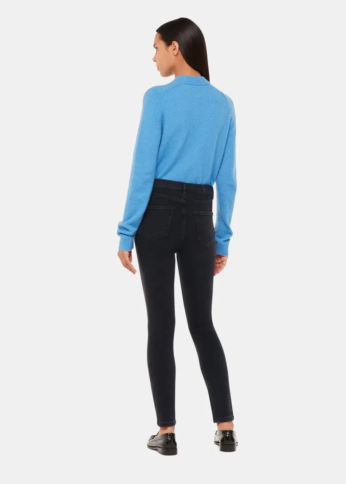 Women Jeans Whistles Black Stretch Sculpted Skinny Jean