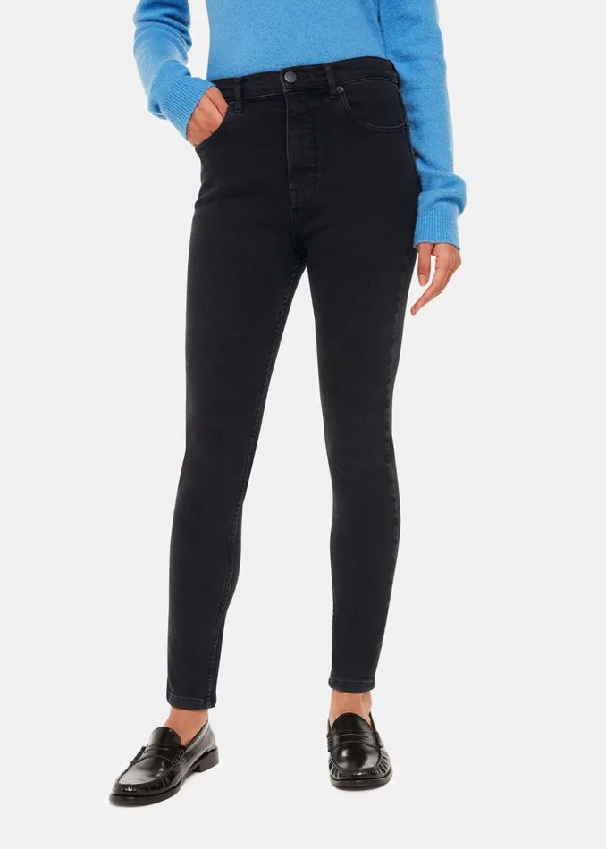 Women Jeans Whistles Black Stretch Sculpted Skinny Jean