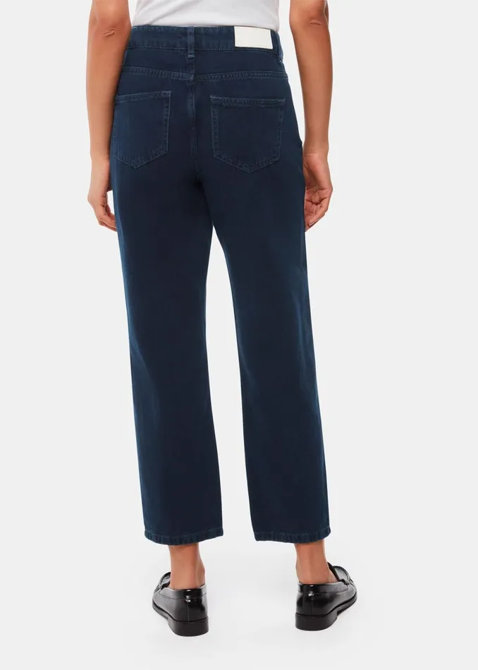 Women Jeans Whistles Dark Denim Authentic Hollie Button Jean