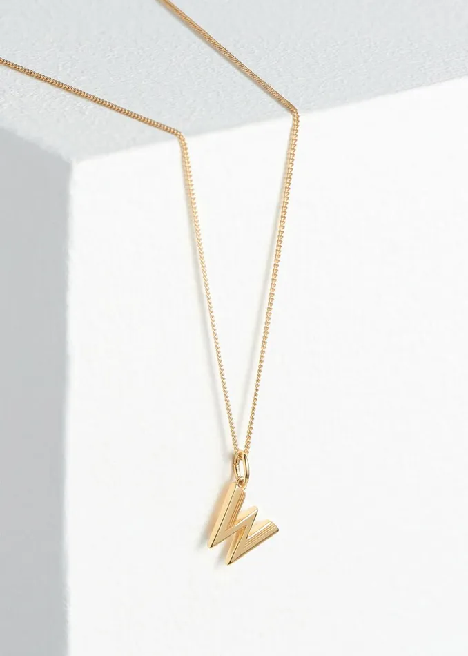 Women Jewellery Whistles Gold Rachel Jackson Letter Necklace