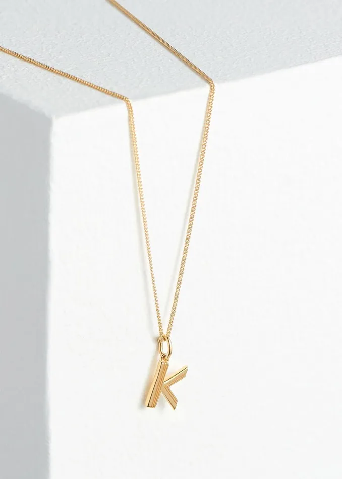Women Jewellery Whistles Gold Rachel Jackson Letter Necklace