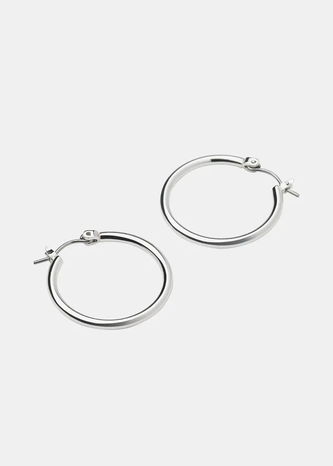 Women Jewellery Whistles Silver Classic Hoop Earring