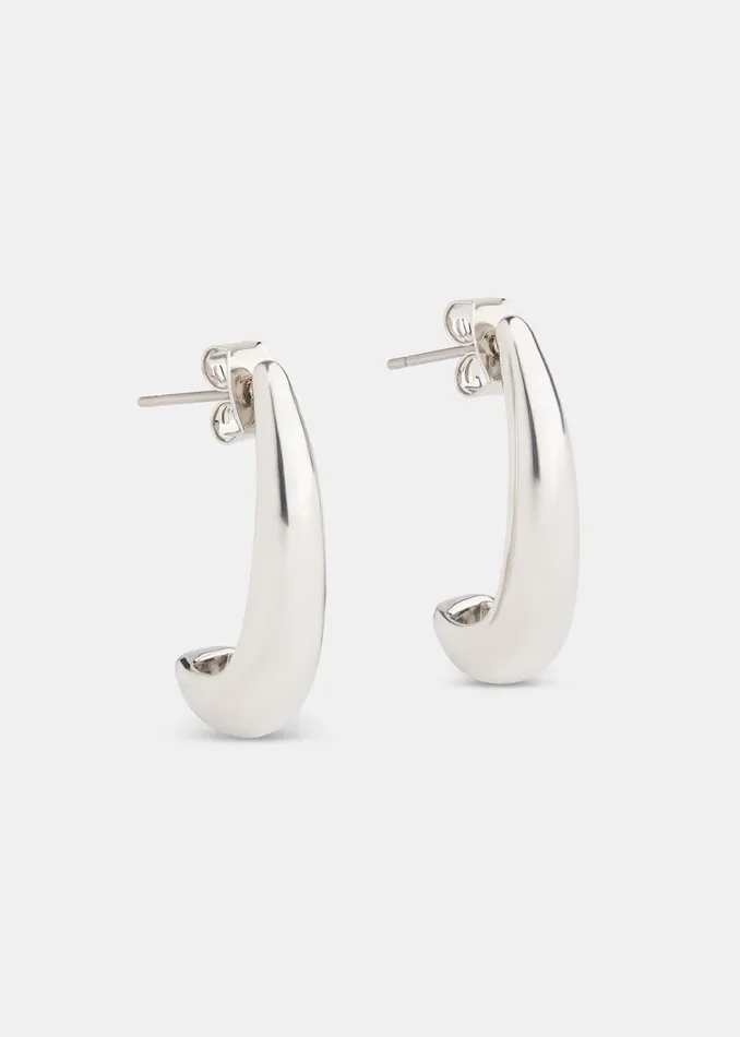 Women Jewellery Whistles Silver Mini Curved Earring