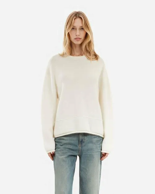 Women Jumpers and Cardigans The Kooples Ecru Wool And Mohair Sweater Ecru