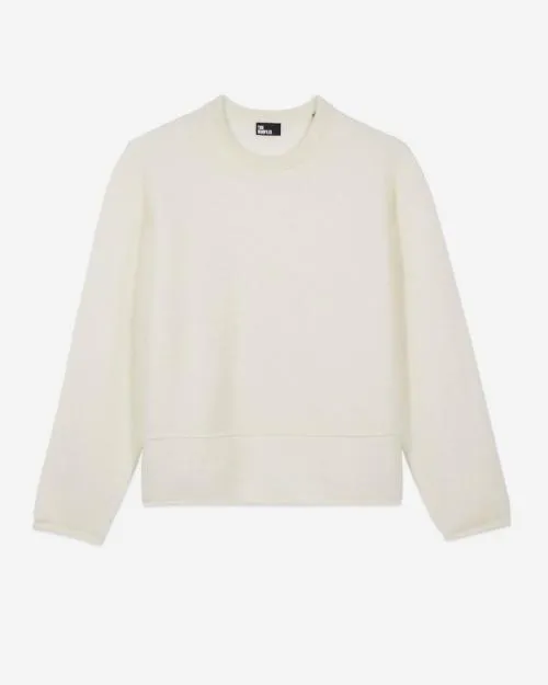 Women Jumpers and Cardigans The Kooples Ecru Wool And Mohair Sweater Ecru