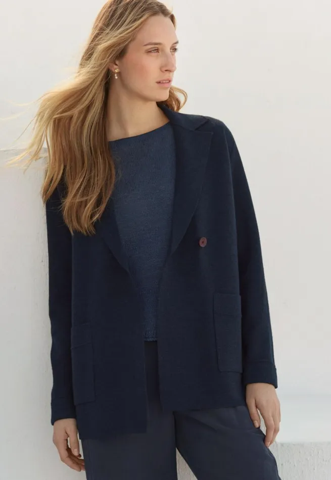 Women Knitted Blazer Midnight Poetry Fashion Cardigans