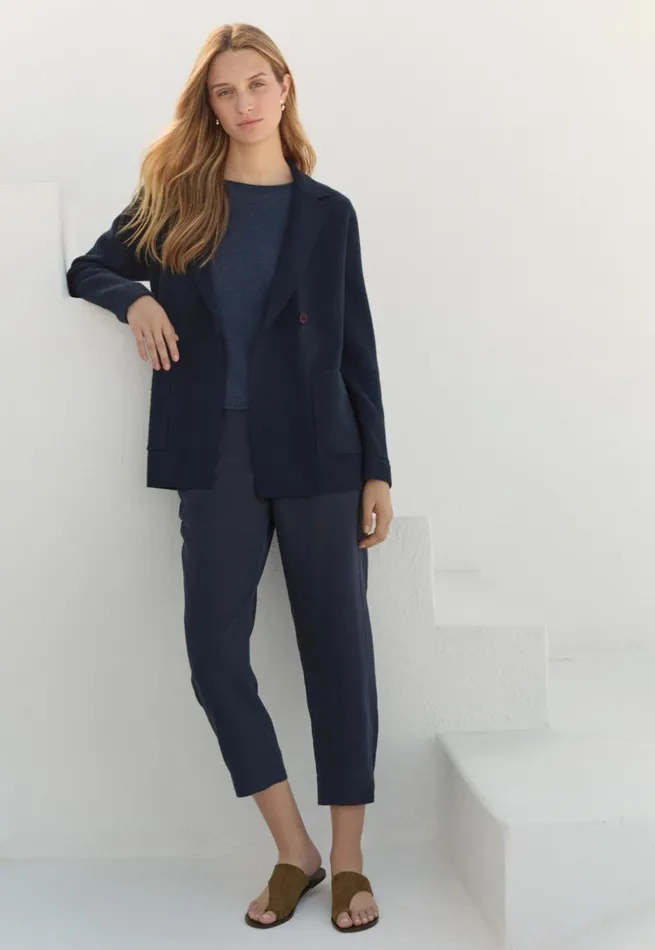 Women Knitted Blazer Midnight Poetry Fashion Cardigans