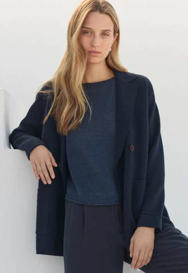 Women Knitted Blazer Midnight Poetry Fashion Cardigans
