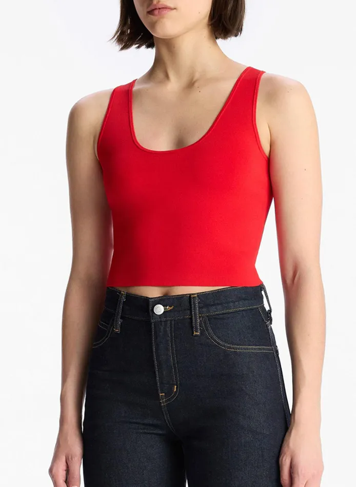 Women Knitwear ALC Cleo Knit Top Vibrant Red