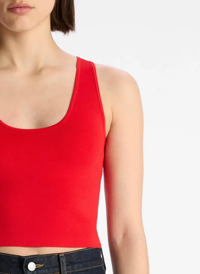 Women Knitwear ALC Cleo Knit Top Vibrant Red