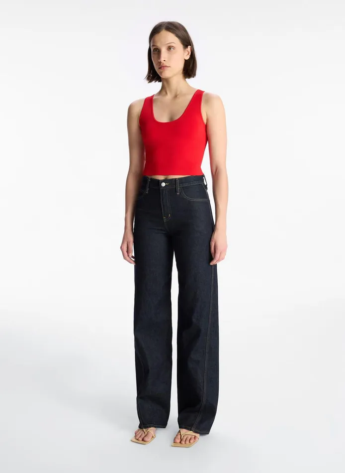Women Knitwear ALC Cleo Knit Top Vibrant Red