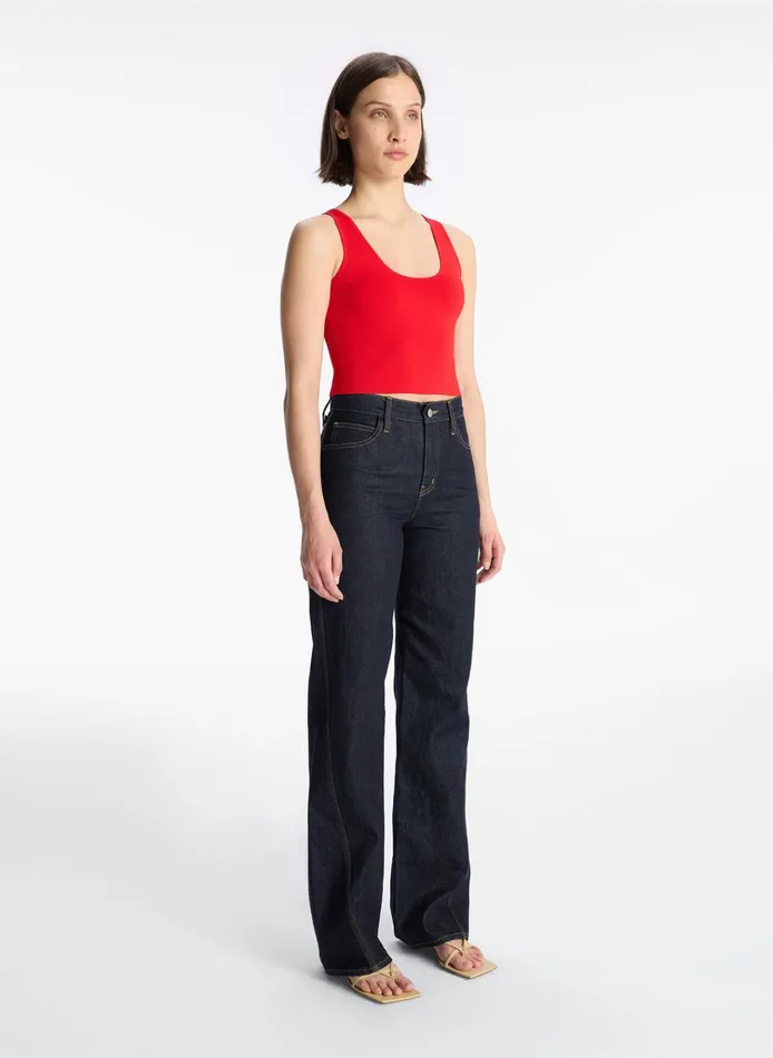 Women Knitwear ALC Cleo Knit Top Vibrant Red