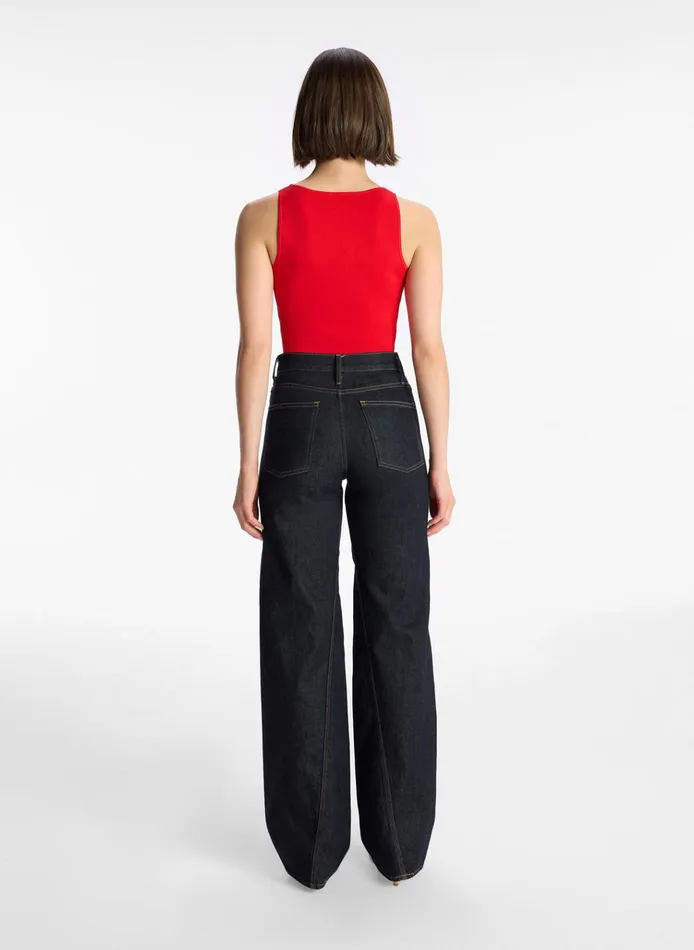 Women Knitwear ALC Cleo Knit Top Vibrant Red