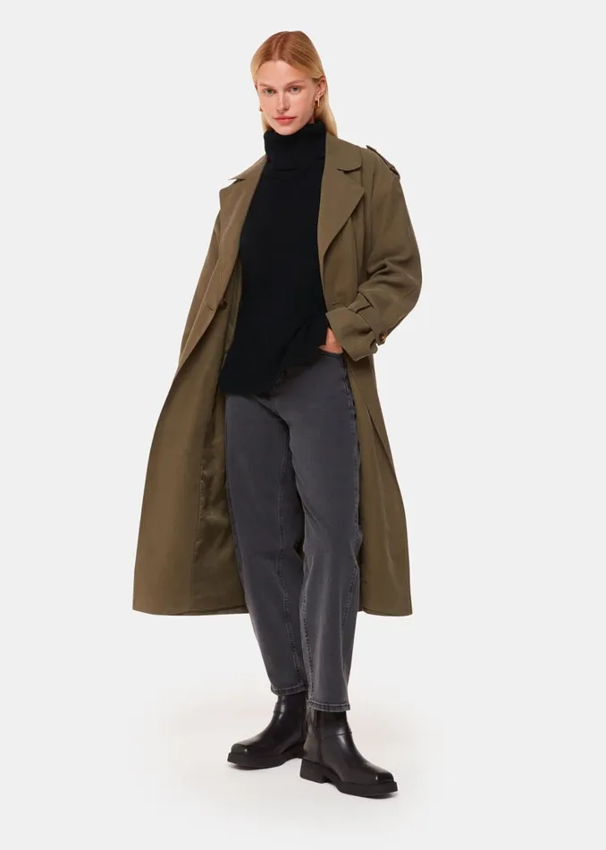 Women Knitwear and Cashmere Whistles Black Cashmere Roll Neck
