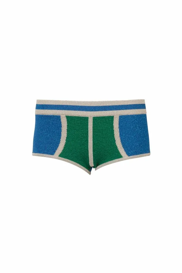 Women Knitwear DODO BAR OR Fay Boxer Turquoise Green Combo