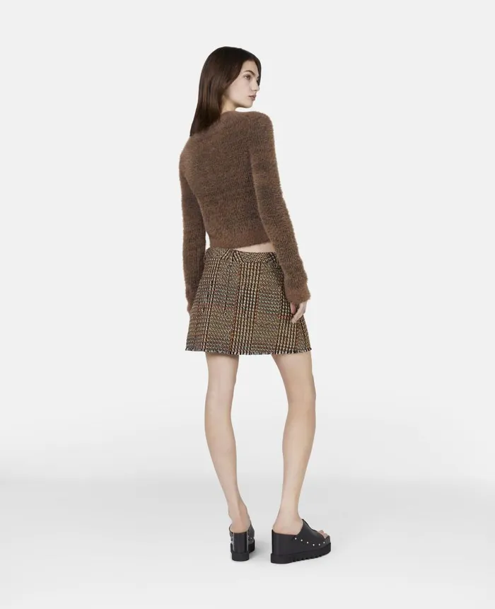 Women Knitwear Stella McCartney Fluffy Knit Jumper Dark Camel