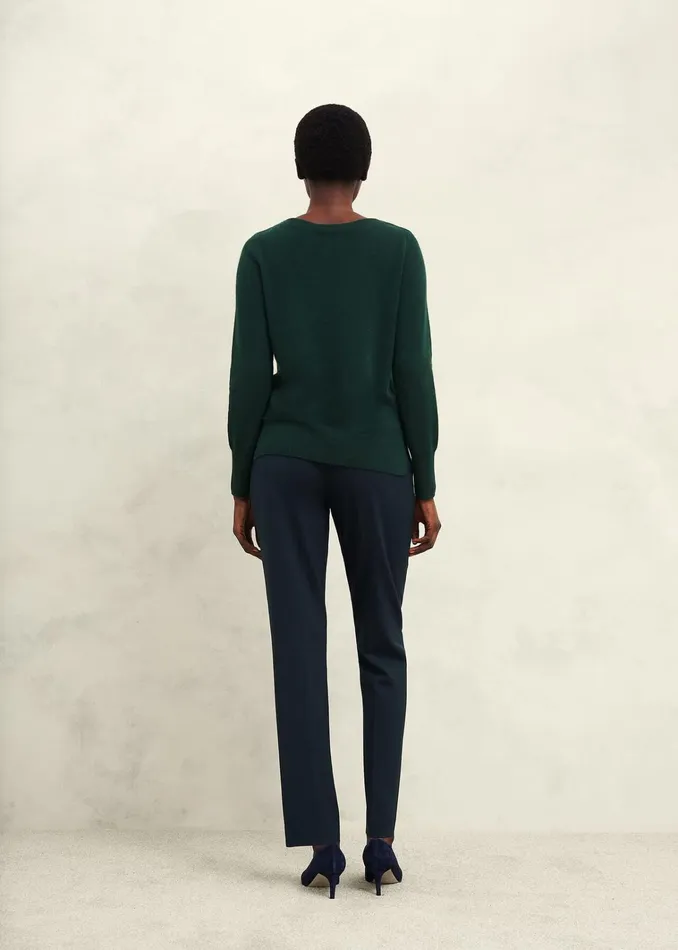 Women Larina Cashmere Jumper Hawthorn Green Hobbs Jumpers and Cardigans