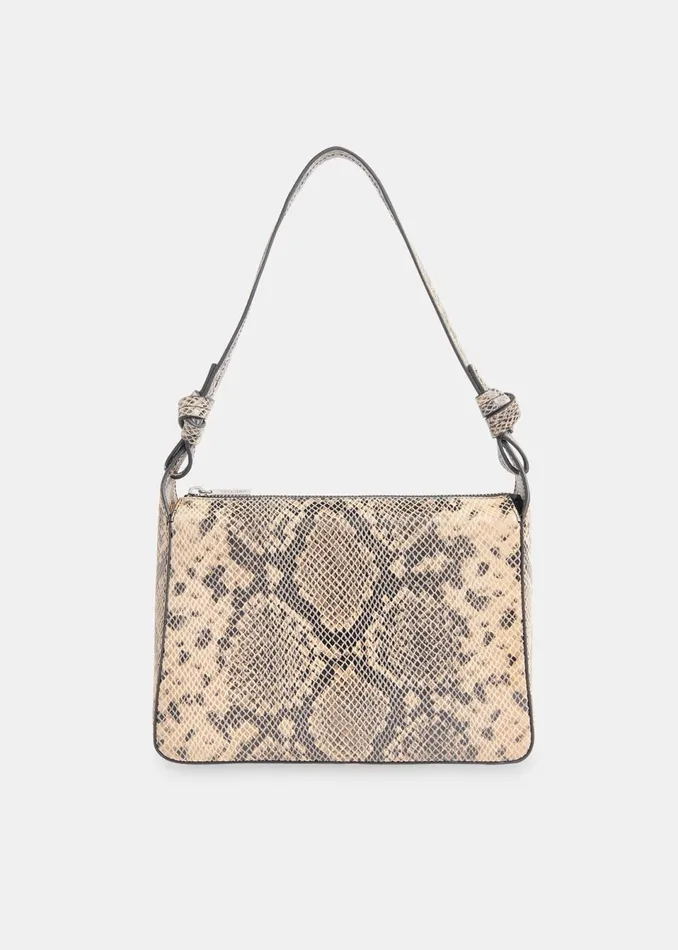 Women Leather Whistles Multicolour Erica Snake Shoulder Bag