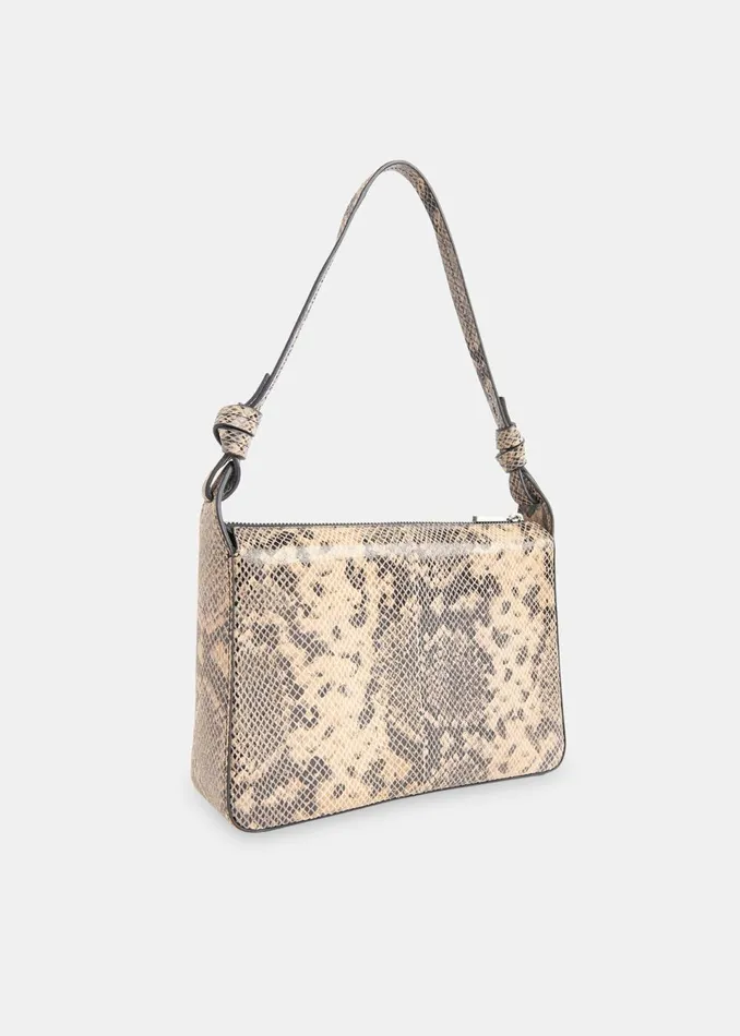 Women Leather Whistles Multicolour Erica Snake Shoulder Bag