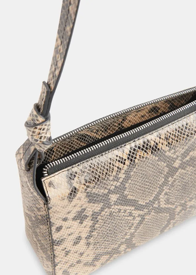 Women Leather Whistles Multicolour Erica Snake Shoulder Bag