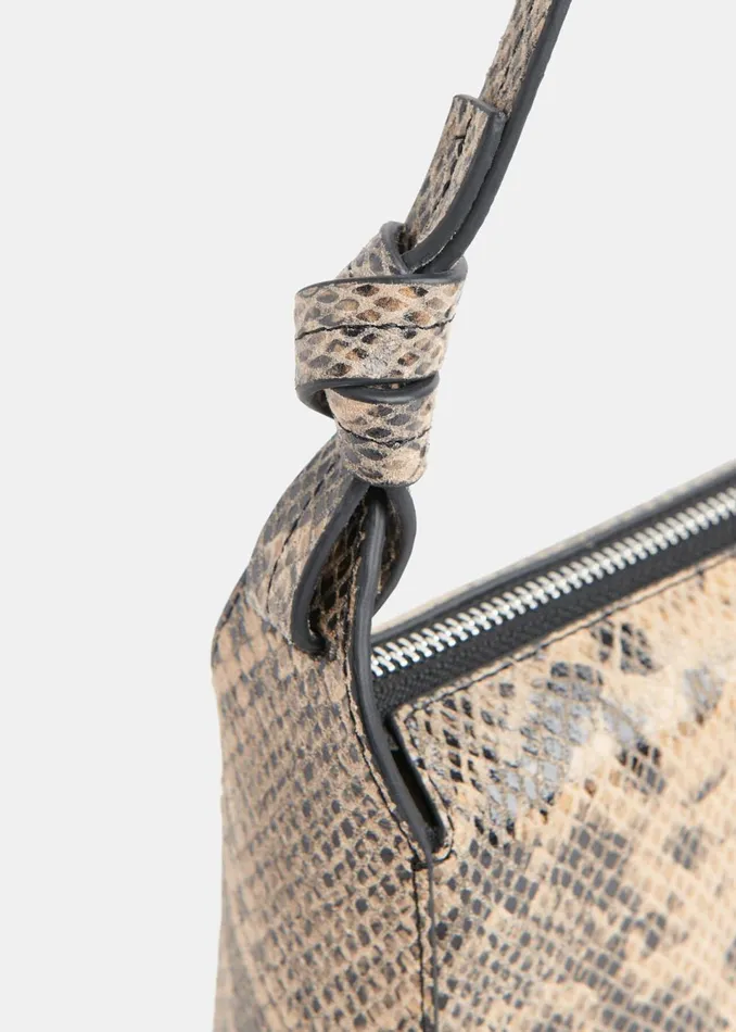 Women Leather Whistles Multicolour Erica Snake Shoulder Bag