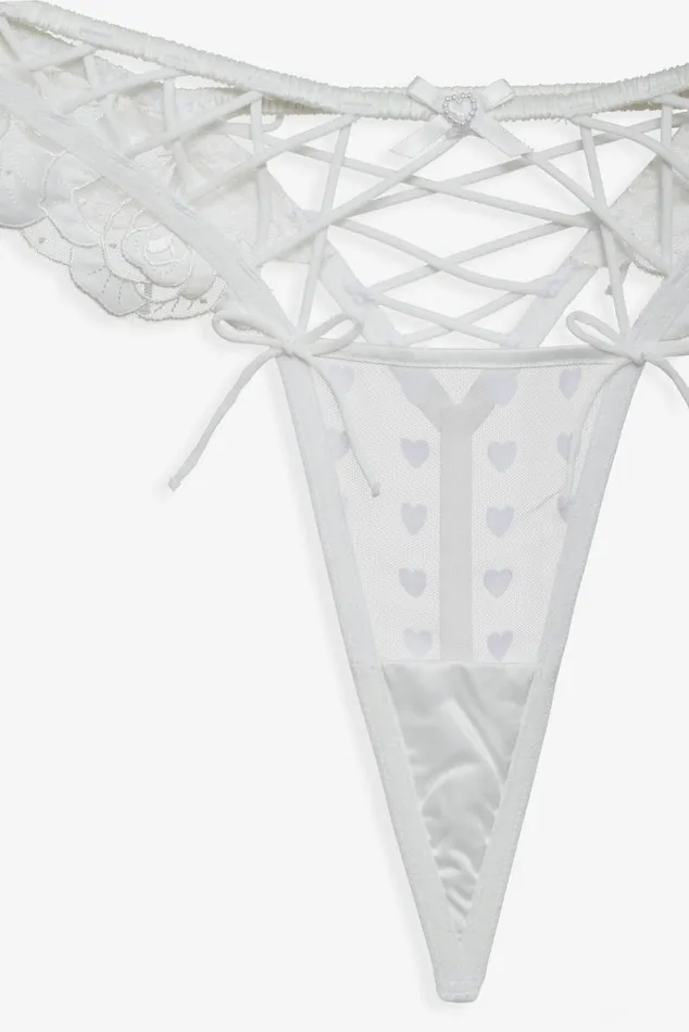 Women Lingerie For Love and Lemons Amore Lace Panty White Women Lingerie For Love and Lemons Amore Lace Panty White