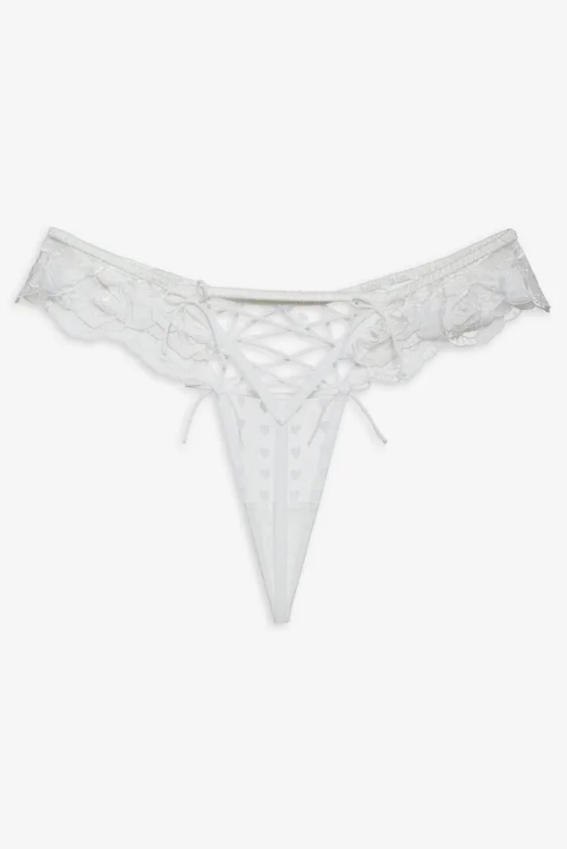Women Lingerie For Love and Lemons Amore Lace Panty White Women Lingerie For Love and Lemons Amore Lace Panty White