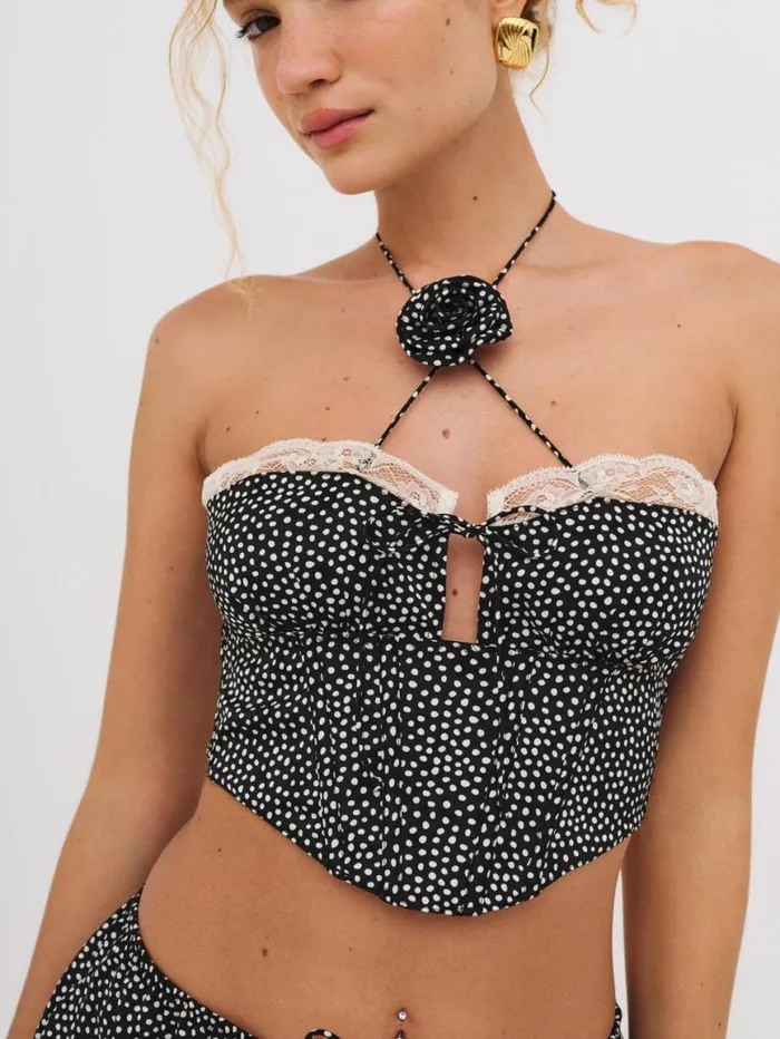 Women Lingerie For Love and Lemons Evangeline Bustier Black Women Lingerie For Love and Lemons Evangeline Bustier Black