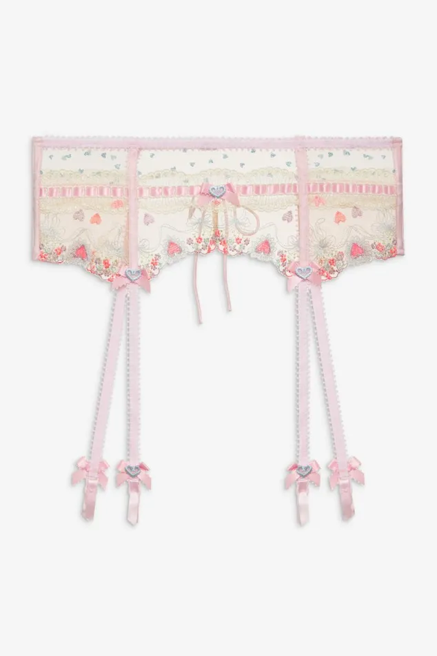 Women Lingerie For Love and Lemons Gabriella Garter Belt Pink Women Lingerie For Love and Lemons Gabriella Garter Belt Pink