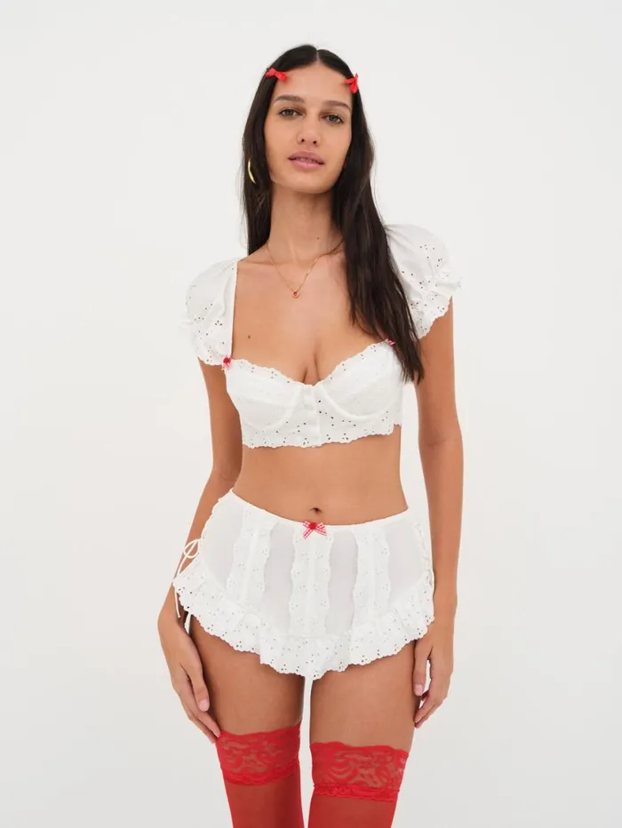 Women Lingerie For Love and Lemons Martha Corset Skort White Women Lingerie For Love and Lemons Martha Corset Skort White