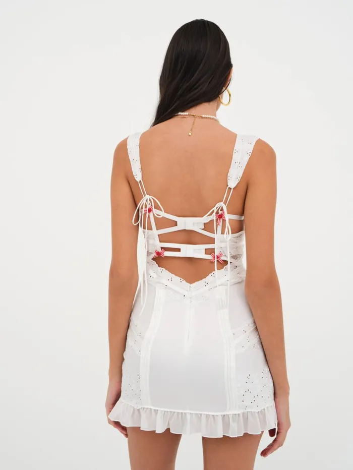 Women Lingerie For Love and Lemons Martha Slip Dress White Women Lingerie For Love and Lemons Martha Slip Dress White