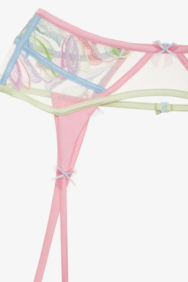 Women Lingerie For Love and Lemons Pastel Tulips Garter Multi Women Lingerie For Love and Lemons Pastel Tulips Garter Multi