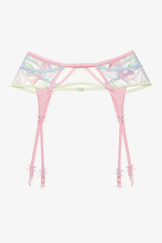 Women Lingerie For Love and Lemons Pastel Tulips Garter Multi Women Lingerie For Love and Lemons Pastel Tulips Garter Multi