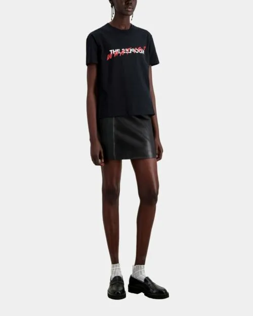 Women Loafers and Court Shoes The Kooples Black Leather Loafers Black