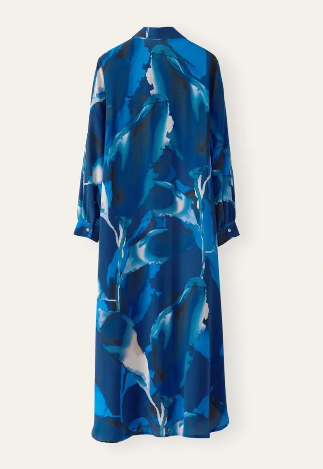 Women Long Printed Dress Midnight Shell Poetry Fashion Dresses and Skirts