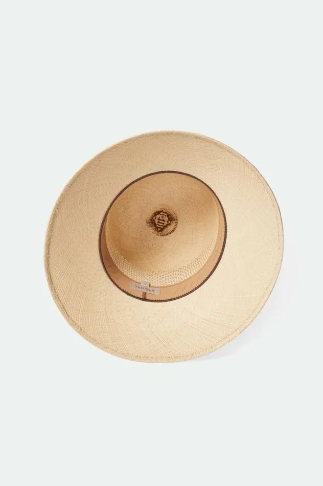 Women Lopez Panama Straw Bucket Hat Catalina Sand Brixton Straw Hats