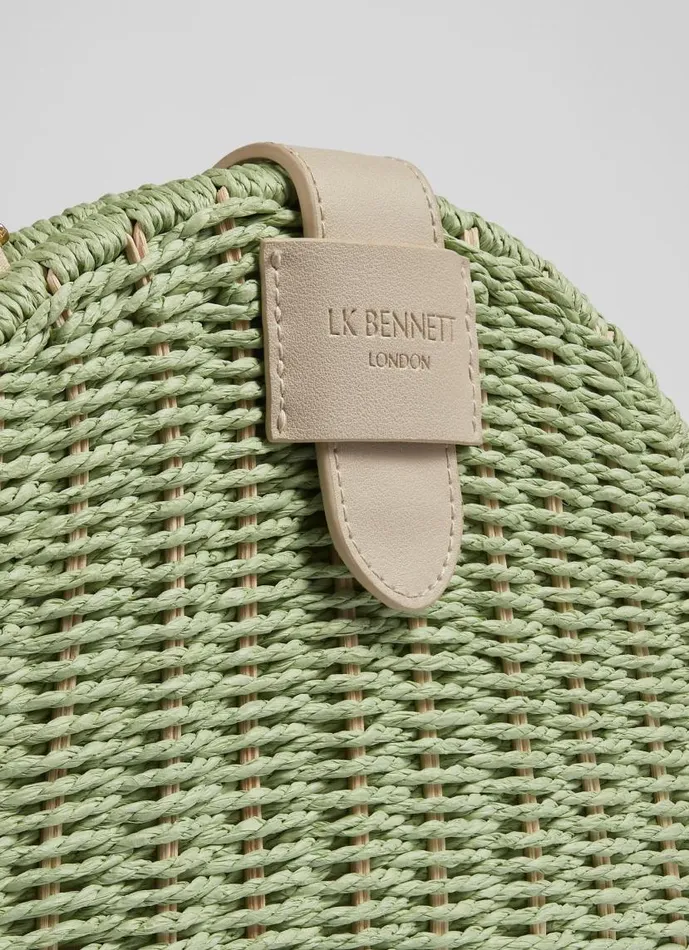 Women Lorena Green Wicker Shoulder Bag LKBennett CrossBody Bags Women Lorena Green Wicker Shoulder Bag LKBennett CrossBody Bags