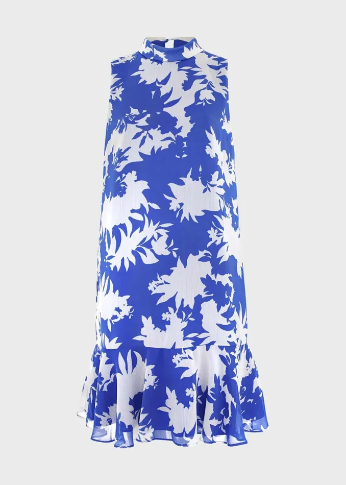 Women Madeline Dress Blue Ivory Hobbs Dresses and Jumpsuits