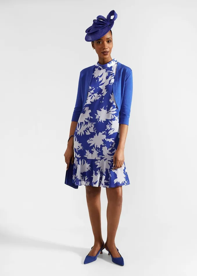 Women Madeline Dress Blue Ivory Hobbs Dresses and Jumpsuits