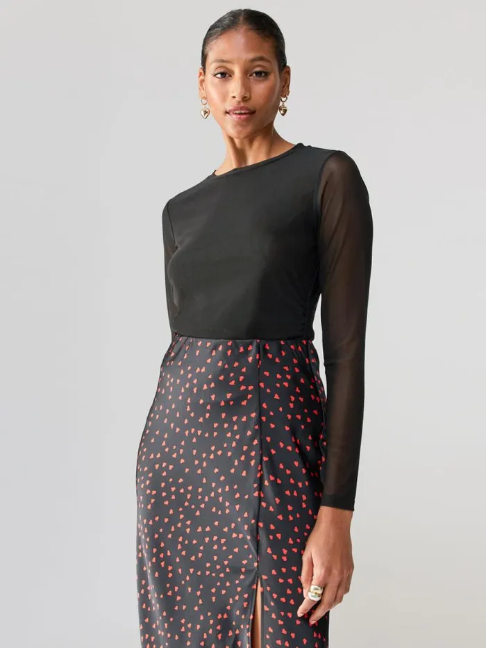 Women Main Squeeze Mesh Top Black Sanctuary Clothing Tees and Tops
