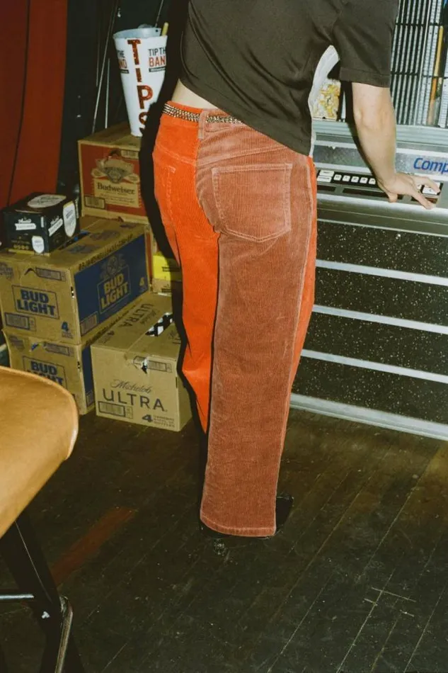 Women Margo Cropped 5Pocket Pant Cowhidemars Red Cord Brixton Pants