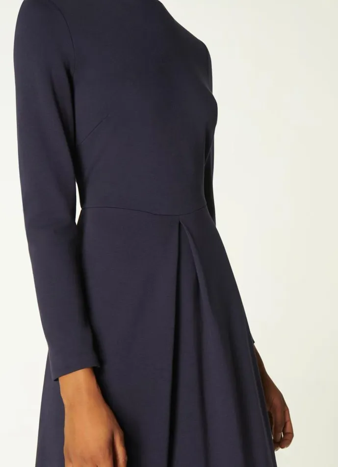 Women Maria Navy Jersey Fit and Flare Dress Midnight LKBennett Dresses Women Maria Navy Jersey Fit and Flare Dress Midnight LKBennett Dresses